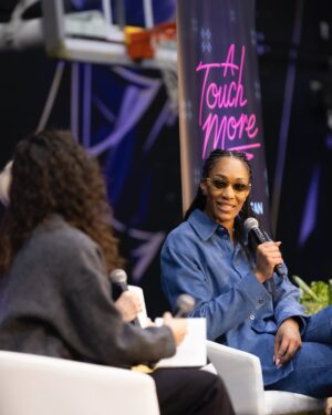 Sue Bird Instagram - Incredible live conversation with @aja22wilson, @tiphayes3 and @katemartin at the @valkyries Performance Center. Episode dropping this week 🥰

Thank you @togethxr @voxmedia @valkyries for bringing this to life! Presented by @chase 💜