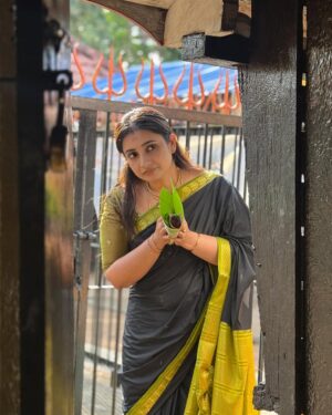 Sujitha Instagram - A journey within myself ☺️

Saree @rs_fashionss_ 

#family #temple #travel #live #love #happy #peace #energy #positive #like #share #sujitha