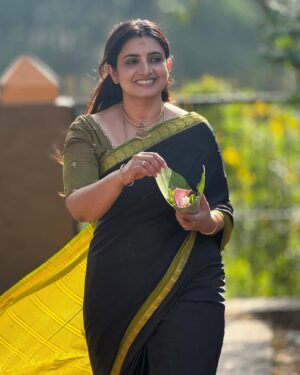 Sujitha Instagram - A journey within myself ☺️

Saree @rs_fashionss_ 

#family #temple #travel #live #love #happy #peace #energy #positive #like #share #sujitha