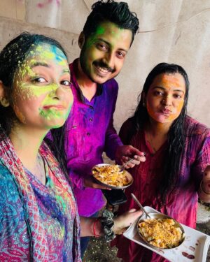 Tamanna Vyas Instagram - Colours of the day 🧿❤️ 

#holi2025 #happyholi
