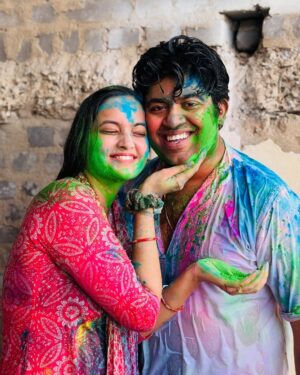 Tamanna Vyas Instagram - Colours of Love ❤️☺️
#happyholi