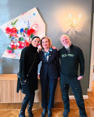 Tarja Turunen Instagram - Having a nice day off in Riga, Latvia. Visited @finlandinriga Finnish Embassy with @marko_hietala_official today and had nice talks about life. Yesterday’s kick off show for this tour in Tallinn was just amazing!!! Tallinn really rocked. It felt very nice to be back. Thank you ♥️See you tomorrow in @palladiumriga !!!! #riga #latvia #livingthedreamtour #tallinn #estonia