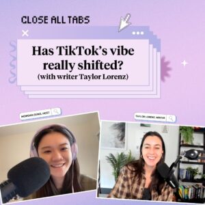 Taylor Lorenz Instagram - New episode of Close All Tabs is officially live NOW!!

TikTok went dark on January 19, finally conceding to a 4-year-long effort to ban the app. 

But the shutdown lasted just 14 hours, and when it came back online the next day, it greeted returning users with an ominous pop-up that thanked President Trump by name.

In recent weeks, users have expressed concerns that the app has become more conservative, from censoring certain phrases to boosting content from right-wing influencers. 

Taylor Lorenz (@taylorlorenz) explains the vibe shift, from TikTok’s history of censorship to whether progressive creators are divesting from the app.

Listen to the full episode by going to the link in bio…also available wherever you get your podcasts🎧

#closealltabspodcast #podcastrecommendation #newepisode #tiktok #tiktokban #reelsinstagram #kendallroy #succession #memes