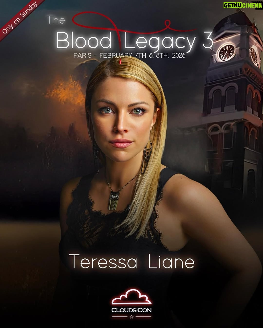 Teressa Liane - 2.1K Likes - I AM SO EXCITED FOR THIS!!!! 💖😆🎉
#TheBloodLegacy3 Convention, next February in Paris! 🇫🇷
❤️ Thank you @cloudscon for inviting me ❤️
My first EVER European Convention!!! 🫢
When I say I have been wanting to do this for YEARS, I mean YEARS!! 🥹💕
I have been reading your comments and seeing your posts for so long, hoping for the chance to get to meet so many of you!!! ❤️🤗❤️ This is going to be so much fun!!
See you there beautiful people!!
Tickets available March 2nd 2025 at 9 PM
Xx
#Repost @cloudscon
・・・
#TBL3 #TheBloodLegacy3🩸
Nous sommes très heureux de vous annoncer TERESSA LIANE pour la #TBL3 à Paris l’année prochaine!
We are so thrilled to announce that @teressaliane is our 7th guest for our #TheBloodLegacy3 convention next February in Paris🩸
🗓️ February 8th, 2026, ONLY
📍 Paris, FRANCE 🇫🇷
🎟️ The tickets will be available on March 2nd, 2025 at 9 PM