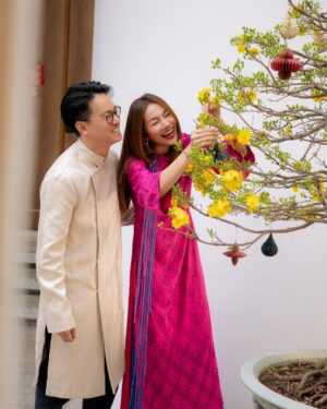 Thanh Hang Instagram - Thật hạnh phúc cả nhà nhá ❤️ #thanhhang #mùng1 #tet