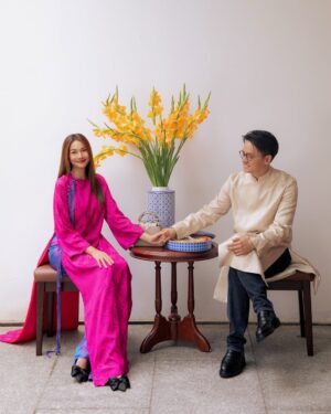 Thanh Hang Instagram - Thật hạnh phúc cả nhà nhá ❤️ #thanhhang #mùng1 #tet