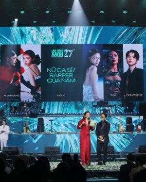 Thanh Hang Instagram - Hiếm hoi “rủ” được Nhạc Trưởng đi trao giải thưởng âm nhạc của Làn Sóng Xanh vào tối hôm qua ❤️ #thanhhang #cartier