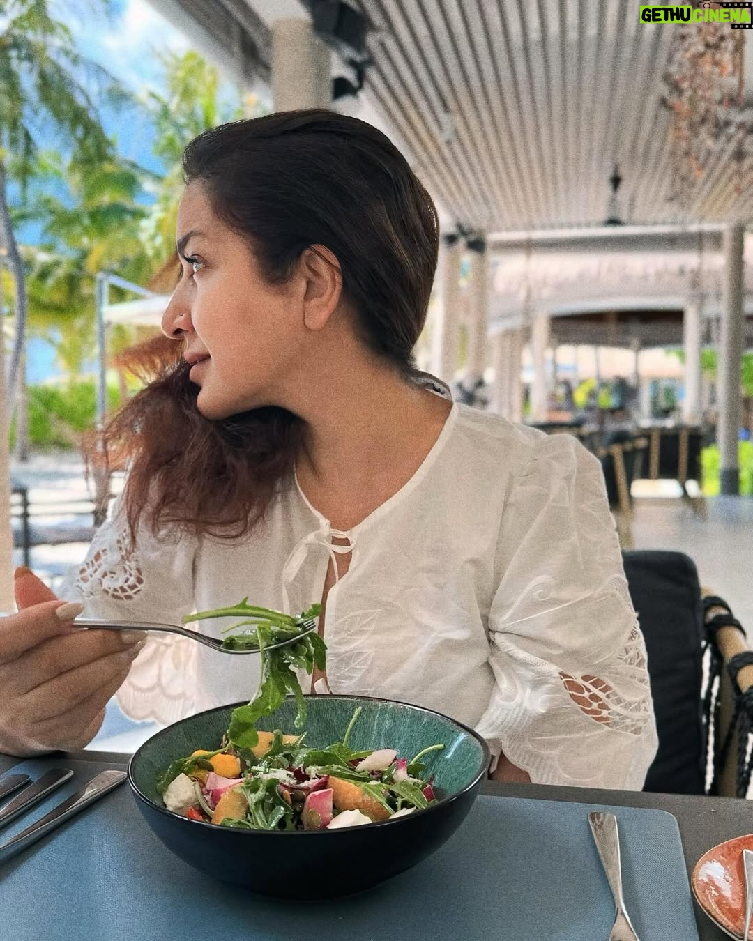 Tisca Chopra - 28.2K Likes - I could get used to this ..
The silence at @intercontinental_maldives .. the unimaginable undulating shades of water, the sea life doing its thing and letting us watch, the clear night sky full of stars beaming down at me, saying āstay here.. listen to the silence girl, listen to the whisperings of your soul .. we too have many a story, you wonāt hear it in a city.. stay here, stay here, stay here..ā
Perhaps paradise does exist ..
Thank you @onerepglobal
#maldives #beach #peace #silence #turquoise #water #marine #snorkeling #manta #vacay #holiday