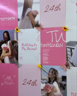 Tontawan Tantivejakul Instagram - Pre-BD party with my fav peeps💟🍀 #intuyou 
💌Special thanks to @panpuriofficial and @pumathailand for helping me create these precious memories with intuyou😍🌕🐈‍⬛