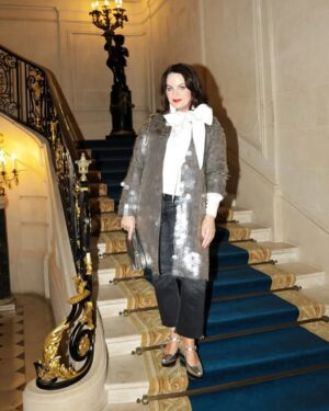 Triona McCarthy Instagram - Better late than never, I suppose, but I’m finally shouting about my Gossies nomination for Most Stylish Lady on the last day of voting! 🤭
I’ve spent my life being fashionably late ⏰ — starting a family in my forties, freelancing in my fifties so at this rate I’m definitely doing a Demi & going for gold in my sixties!! 🎬💖 
If you’re feeling the love & want to support this late bloomer, hit the link in my bio or check my stories! ❤️Thank you for being part of this journey! 

FYI I’m delighted I’m wearing Irish @aoife_ireland & vintage @prada & really old high street jeans & @spanx & @depop shoes in the pic they picked for my nomination as that’s exactly how I like to mix it all up!
#FashionablyLate