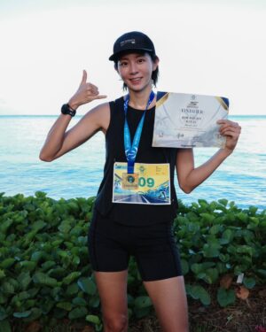 Uie Instagram - 사이판 마라톤 대회 10km 완주 끝!
수고하셨습니다🏅🩵#ThisIsTheMarianas
