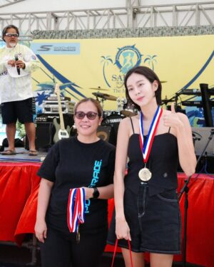 Uie Instagram - 사이판 마라톤 대회 10km 완주 끝!
수고하셨습니다🏅🩵#ThisIsTheMarianas