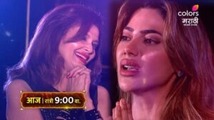 Varsha Usgaonkar Instagram - Grand celebration च्या रेड कार्पेटवर चमकणार क्वीन of entertainment निक्की आणि wondergirl वर्षाताई!😎

‘BIGG BOSS मराठी’, रात्री 9 वाजता, फक्त कलर्स मराठीवर आणि विनामूल्य @officialjiocinema वर.

#ColorsMarathi #BIGGBOSSMarathi #JioCinema #BBM #Promo