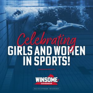 Winsome Earle-Sears Instagram - Women are empowered to reach their highest potential when they are given a fair, level playing field - free from political agendas.  

Today, National Girls and Women in Sports Day, we celebrate the achievements of all of Virginia's female athletes!