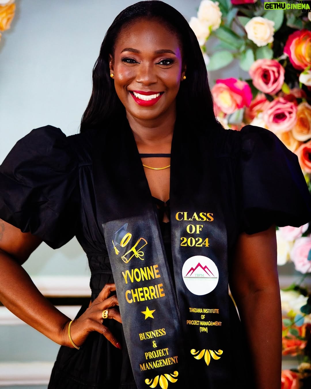 Yvonne Cherrie - 56.8K Likes - Walisema nimeshazeeka kwanini nirudi shule? Kufanya nini? Na wengine walinicheka sana kuniona naingia darasani na hawakuamini kwenye dhana ya kuanza upya. But today, I proudly graduate in Business and Project Management as the eldest in my class na NIMEBUTUA hasa ( BEST PERFORMING GRADUANT). Huu ni ushuhuda wa uvumillivu, ujasiri na uthubutu. This MILESTONE proves it’s never too late to achieve your dreams, na unajua nini? This is only the beginning. Tunaendelea hakuna kurudi nyuma. Stay tuned, greater things are on the way!
#bikizeekarudishule
#GraduationDay #BusinessAndProjectManagement #FirstClassGPA #NeverTooLate #BreakingBarriers #NewBeginnings”