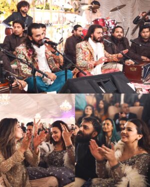 Zara Noor Abbas Instagram - Ufhhh This day was more than just a wedding - it was a celebration of love, family, and resilience. Despite the rain’s best efforts to dampen our spirits, we persevered and made this day unforgettable. 
Somethings I’ll never forget - running in and out of halls in the coldest day of Lahore, having rain washing away the decor and food stalls - watching my little brother become a husband and making sure his lady love was okay. The rain may have tried to ruin our perfect plans, but it only made this day more memorable. I’m so so grateful for the love and support of our family and friends who made this day so special. It would have been NOTHING without you all. My Event managers @zawaajevents and my @the_videographers Were the stars of the show. How they managed to capture everything and my Event person who made sure everything looked stunning even after the chaos. THANK YOU SO MUCH. Also a huge shout out to @ayesha.shoaib.malik for making my beautiful dress and giving me the perfect fit for my brothers walima. 

Apki shaaadi hogayeeee Amuuuu bhai, and Congratulations -  @ahmadabbasgill on finding your soulmate and @ssameen._ Welcome to the Family 🎉🥲 🫂🥲🧿🤍🪄