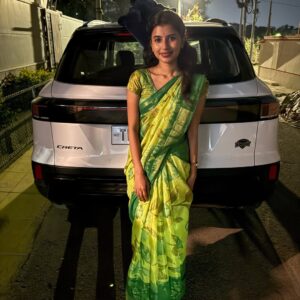 dharshini sudhakar Instagram - Enroute paati ooru ♥️🧿

Song selection by thaimaman 😂🙈