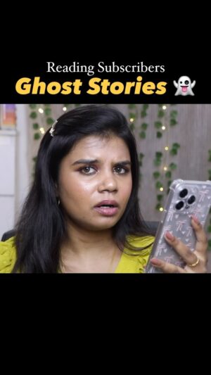Aarthi Chandran Instagram - Ivlo Neram Pesitu Irundhadhu Pei uh?? 😰👻Watch Full video on my Youtube channel ☠️ 
Channel Name: Mable Aarthi
A kutty glimpse of what my subscribers send me or put me through 😶‍🌫️😫🚶‍♀️

#makeupaddict #reelsinstagram #reels #makeuptutorial #makeupartist #tamilreels 
 #reels #feelitreelit #reelsinstagram #tamilreels #gowiththetrend #tamil #influencer #funny #ghost #ghoststories