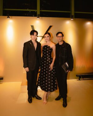 Adinda Cresheilla Instagram - Thank you for the opulent dinner @yslbeauty❤️

Styled by @revashion 
Makeup hairdo by @herdanaprill 

 #YSLBeautyID #YSLEid