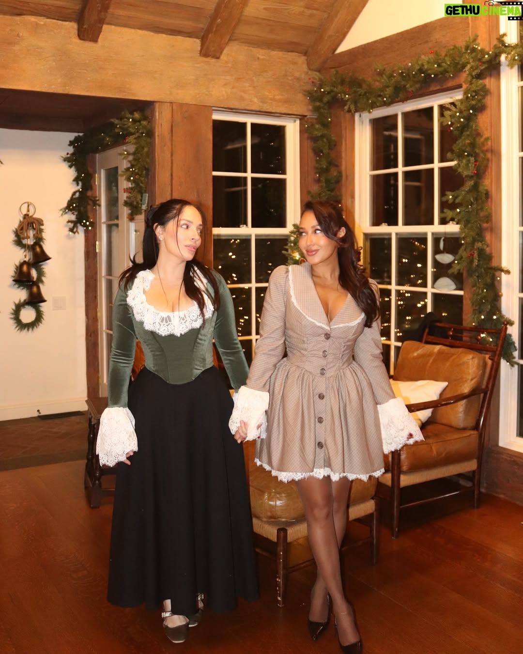 Adrienne Bailon-Houghton - 93.7K Likes - Christmas Night 2024 🎄📷
1. My sister @claudettebailon is the greatest host of all time! Period. And I got pics to prove it. lol. 
2. The theme was… Little Women / Cottage Christmas 🤎 (my fav theme so far…)
3. She’s definitely the graceful one… love her so much. My ballerina 🩰🤍 Tatette.
4. So… this is how @everjames has been smiling for the camera lately. I’m just going with it lol.
5. Every corner of this house is so special… every detail. He loved this truck and all the Santa’s.
6. And just imagine… it was prettier in person. I tried to capture the magic- we were transported in time! 
7. My sweet tooth loved this corner… but of course the classics… turón & queso blanco y guava. 
8. My Tita 🤍 always watching over us… 
9. All the pretty corners of the kitchen. 
10. Anndddd the living room fireplace & piano.
11. The “Bailon men” lol. @freddybailon60 
12. This Horse painting was purchased at a Martha Stewart estate sale… obsessed.
13. And because my mom knows about my obsession… she gifted me @marthastewart48’s 100th book- can’t wait to try these recipes and use my great grandmother’s pilón! Heirlooms. 
14. Obsessed with these sleeves on my @houseofcb dress! Perfect for the occasion.
15. Obsessed with him 🤎 @israelhoughton 
16. Looking very handsome… my guys matched! 
17. Me & Mariah - I’m shocked we didn’t make reel this year… such a fail @mariah.houghton lol. 
18. Primas! Love them so much… @debra.joyy & @deannaa.joyy (also my God Daughter)
19. These 2… always dancing 💃🏽 Wepa! @nyricanmama @bravelord1 
20. My baby boy playing the conga for parrandas! Excuse my shouting. lol. This year has been so special… because he got to participate & was loving every moment! Xx