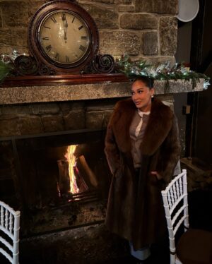 Adrienne Bailon-Houghton Instagram - You know I love lists… 
1. a few of my favorite things… 🎶♥️🎄
2. my album “New Tradiciones” is back! new cover artwork and a little @everjames interlude lol. 
3. red roses for the holidays… who am I?! loving them. thank you @israelhoughton 🥀 
4. tablescaping for the holidays… excited to host our family “noche buena” again this year! 
5. we are officially into the grinch! @everjames is obsessed & Jim Carey deserved an Oscar!
6. grinch pancakes: gluten free pancake mix, spinach, vanilla, cinnamon, eggs & milk. blend!
7. they are shockingly delicious! and they have a lot of spinach in them… but, you don’t taste it! 🌲
8. i love my family @luciaparker @jakesalomon @pinkparkers the most thoughtful! @petiteplume
9. ummm the ultimate holiday bop! and of course @lana_hawatmeh’s fav song to sing really loud! lol.
10. the things i find and love @homegoods - this was definitely @everjames approved! And cocoa scented.
11. So we had to try it as a family lol. looked gross but it was so much fun! i am such a boy mom.
12. we jumped in the shower afterwards… but, @everjames did not want me to drain the tub! 
13. this is me negotiating with a 2 year old… and yes his onsie is also… the grinch. we all have them!
14. and hopped back in bed to watch… you already know… it was honestly my dream lazy morning lol.
15. more @skims holiday treats! obsessed.
16. i absolutely love the smell of pine… love buying fresh wreaths, garland & mini trees for the house! 
17. holiday dinner dates w/ @israelhoughton - that feel like I’m in a @hallmarkchannel movie 🎥 
18. wood burning fireplaces, while listening to holiday tunes on a double date with my parents! 
19. we arrived first… so of course i had to take a pic.
20. the woman that always made the holidays so special for us… the reason I had the best childhood, traditions & memories. i love you @nyricanmama ♥️