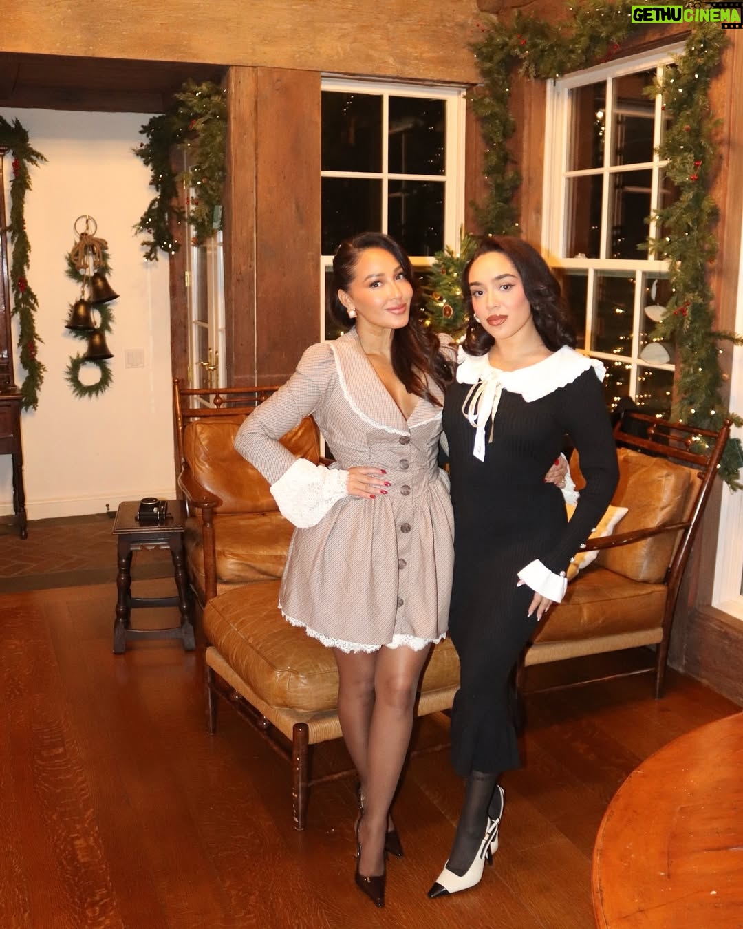 Adrienne Bailon-Houghton - 93.7K Likes - Christmas Night 2024 🎄📷
1. My sister @claudettebailon is the greatest host of all time! Period. And I got pics to prove it. lol. 
2. The theme was… Little Women / Cottage Christmas 🤎 (my fav theme so far…)
3. She’s definitely the graceful one… love her so much. My ballerina 🩰🤍 Tatette.
4. So… this is how @everjames has been smiling for the camera lately. I’m just going with it lol.
5. Every corner of this house is so special… every detail. He loved this truck and all the Santa’s.
6. And just imagine… it was prettier in person. I tried to capture the magic- we were transported in time! 
7. My sweet tooth loved this corner… but of course the classics… turón & queso blanco y guava. 
8. My Tita 🤍 always watching over us… 
9. All the pretty corners of the kitchen. 
10. Anndddd the living room fireplace & piano.
11. The “Bailon men” lol. @freddybailon60 
12. This Horse painting was purchased at a Martha Stewart estate sale… obsessed.
13. And because my mom knows about my obsession… she gifted me @marthastewart48’s 100th book- can’t wait to try these recipes and use my great grandmother’s pilón! Heirlooms. 
14. Obsessed with these sleeves on my @houseofcb dress! Perfect for the occasion.
15. Obsessed with him 🤎 @israelhoughton 
16. Looking very handsome… my guys matched! 
17. Me & Mariah - I’m shocked we didn’t make reel this year… such a fail @mariah.houghton lol. 
18. Primas! Love them so much… @debra.joyy & @deannaa.joyy (also my God Daughter)
19. These 2… always dancing 💃🏽 Wepa! @nyricanmama @bravelord1 
20. My baby boy playing the conga for parrandas! Excuse my shouting. lol. This year has been so special… because he got to participate & was loving every moment! Xx