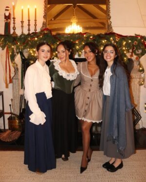 Adrienne Bailon-Houghton Instagram - Christmas Night 2024 🎄📷
1. My sister @claudettebailon is the greatest host of all time! Period. And I got pics to prove it. lol. 
2. The theme was… Little Women / Cottage Christmas 🤎 (my fav theme so far…)
3. She’s definitely the graceful one… love her so much. My ballerina 🩰🤍 Tatette.
4. So… this is how @everjames has been smiling for the camera lately. I’m just going with it lol.
5. Every corner of this house is so special… every detail. He loved this truck and all the Santa’s.
6. And just imagine… it was prettier in person. I tried to capture the magic- we were transported in time! 
7. My sweet tooth loved this corner… but of course the classics… turón & queso blanco y guava. 
8. My Tita 🤍 always watching over us… 
9. All the pretty corners of the kitchen. 
10. Anndddd the living room fireplace & piano.
11. The “Bailon men” lol. @freddybailon60 
12. This Horse painting was purchased at a Martha Stewart estate sale… obsessed.
13. And because my mom knows about my obsession… she gifted me @marthastewart48’s 100th book- can’t wait to try these recipes and use my great grandmother’s pilón! Heirlooms. 
14. Obsessed with these sleeves on my @houseofcb dress! Perfect for the occasion.
15. Obsessed with him 🤎 @israelhoughton 
16. Looking very handsome… my guys matched! 
17. Me & Mariah - I’m shocked we didn’t make reel this year… such a fail @mariah.houghton lol. 
18. Primas! Love them so much… @debra.joyy & @deannaa.joyy (also my God Daughter)
19. These 2… always dancing 💃🏽 Wepa! @nyricanmama @bravelord1 
20. My baby boy playing the conga for parrandas! Excuse my shouting. lol. This year has been so special… because he got to participate & was loving every moment! Xx