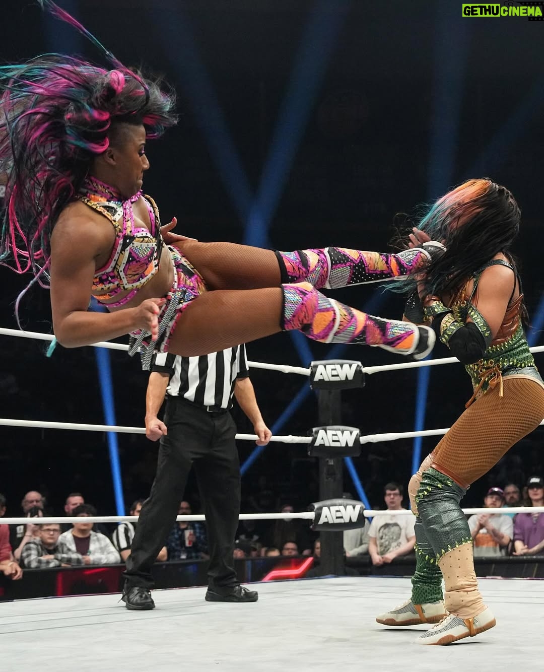 Adrienne Reese - 18K Likes - TBS Champion @MercedesMone @danni_ellexo vs ROH Women’s Champion @AthenaPalmer_FG @TheJuliaHart in tag-team action before #AEWDynasty! | 4/5/2025, AEW Collision
Watch #AEWCollision on-demand on @SportsOnMax