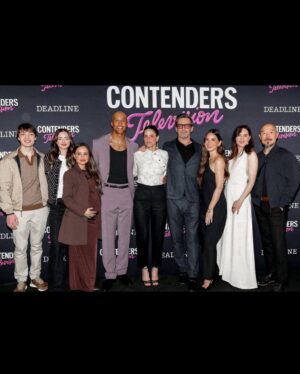 Aimee Carrero Instagram - Thanks @deadline for letting me bring a plus 1!⁣
⁣
#YourFriendsandNeighbors Deadline Contenders Q&A last night ⁣
⁣
Styling: @bradgoreski 
Makeup: @storyofmailife 
Hair: @milesjeffrieshair Extensions: @alexpardashian