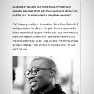 Aisha Hinds Instagram - •| D I R E C T • H E R |• @911onabc #WomensHistoryMonth

I got to do a thing.
An illuminating, exhilarating, invigorating, educating, joy elevating thing. 

A seed was planted. A wish was granted. There aren’t enough ways or words to convey my immense gratitude for a crew I treasure and my fellow family of cast that helped carry this historic first for me with such care.

Airs THURSDAY, MARCH 20 at 8p/7c on @abc 
Stream on @hulu 
Photos by: @oliverstarkk