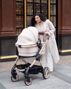Aisha Zafar Khan Instagram - AD- Loving the luxury stroller from @icandyworlduk ✨ With its sleek design, unmatched comfort, and exceptional quality, it’s the perfect blend of style and functionality. It’s truly elevating every outing, making each moment with our little one even more special. 💖 #iCandy #Peach7 
📸 @revolutionpixels