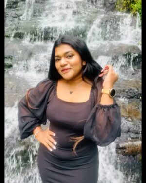 Aishwarya Venka Instagram - Nature’s Confetti Falling All Around ! 🖤🦋 

#nature #trending #waterfall #bliss #waterfalls #vattkanal #love #trip
