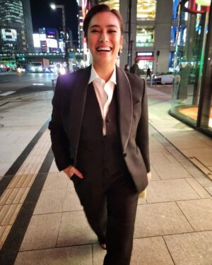 Alexandra T. Gottardo Instagram - Thank you Wandahara for styling us in the stunning matching tuxedo’s from Sas Design 💙