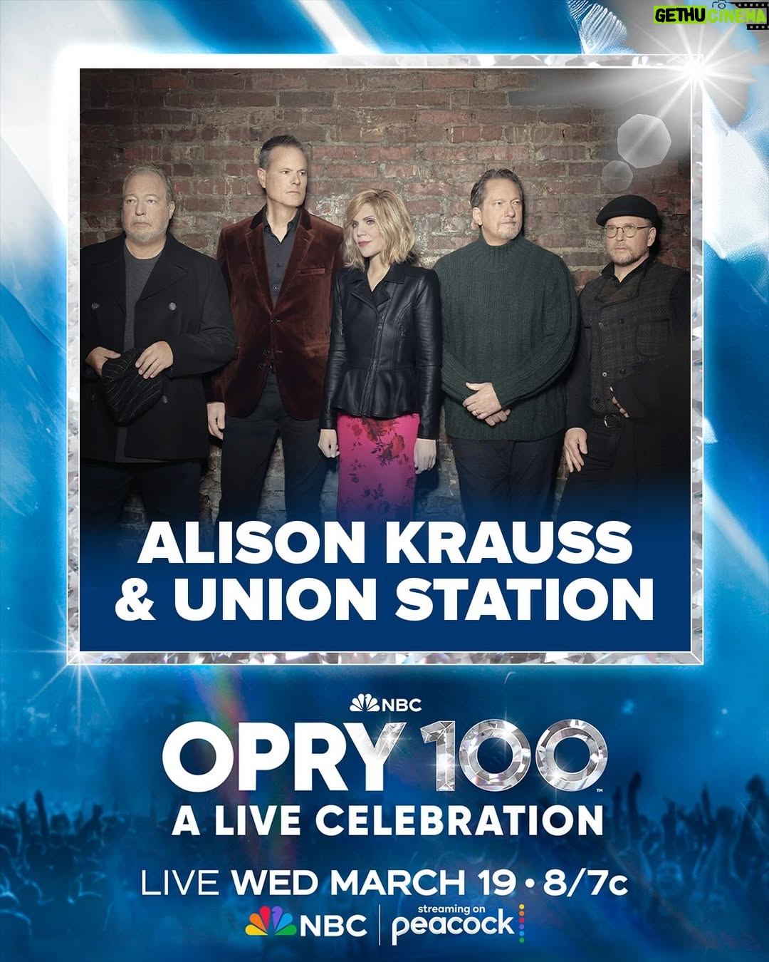 Alison Krauss - 1.5K Likes - Alison Krauss & Union Station along with Stuart Duncan will be performing on tonight's Opry 100: A Live Celebration. Available to watch live on NBC & Peacock at 8/7c. #Opry100