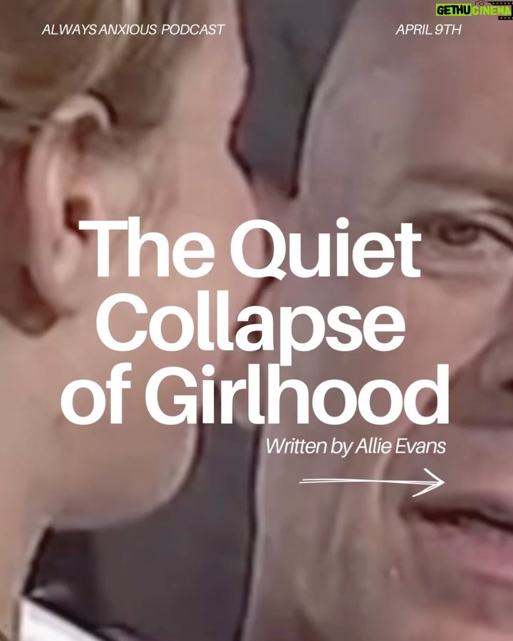Allie Marie Evans - 163 Likes - What happens when girlhood ends before you’re ready and womanhood begins on someone else’s terms?
In this deeply personal episode of @theunreliablenarratorpodcast (formally known as Always Anxious, I unpack the invisible pressures women face to grow up at the “right” time, in the “right” way, and why no matter what path we take it never seems to please anyone.
While writing my essay The Quiet Collapse of Girlhood, I sat down with two of my close friends Tallulah Willis and Sara Coates to have honest conversations about growing up, body image, public scrutiny, identity, and the quiet grief that often comes with leaving girlhood behind. From generational trauma to societal timelines to the aching nostalgia of innocence lost, this episode dives deep into the pain, the power, and the personal reclamation of becoming a woman on your own terms.
I asked everyone through the interview process what their internal age was, the answer always surprised me. I would love to know how old you are and what your internal age is and why?