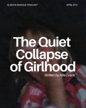 Allie Marie Evans Instagram - What happens when girlhood ends before you’re ready and womanhood begins on someone else’s terms? 

In this deeply personal episode of @theunreliablenarratorpodcast (formally known as Always Anxious, I unpack the invisible pressures women face to grow up at the “right” time, in the “right” way, and why no matter what path we take it never seems to please anyone. 

While writing my essay The Quiet Collapse of Girlhood, I sat down with two of my close friends Tallulah Willis and Sara Coates to have honest conversations about growing up, body image, public scrutiny, identity, and the quiet grief that often comes with leaving girlhood behind. From generational trauma to societal timelines to the aching nostalgia of innocence lost, this episode dives deep into the pain, the power, and the personal reclamation of becoming a woman on your own terms.

I asked everyone through the interview process what their internal age was, the answer always surprised me. I would love to know how old you are and what your internal age is and why?
