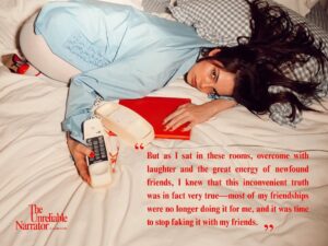Allie Marie Evans Instagram - Rebrand loading... I wanted to share that Always Anxious is officially becoming The Unreliable Narrator. As I continue to grow as a writer and storyteller, I realized I wanted a name that better reflects the heart of what I’m creating. This project has always been about the personal essays, reflections, and conversations that explore life not as it’s perfectly remembered, but as it’s genuinely felt. The podcast was always suppose to simply be a way to make my Substack essays more accessible to you not to complicate things— something I love to do. So now that we’re all on the same page I can’t wait for you to tune in and read or listen to my newest entry as The Unreliable Narrator titled FAKEING IT WITH FRIENDS out Tuesday at 9am pst!