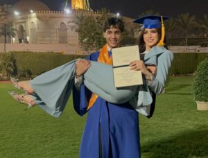 Amal Maher Instagram - الحمدلله حتي يبلغ الحمد منتهاه مبروك يا حبيبي انا فخورة بيك وده اسعد يوم في حياتي @omarmohamed_15