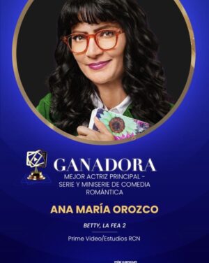 Ana Maria Orozco Instagram - Gracias, @produpremios por este reconocimiento tan importante. 
Gracias a todo el equipo maravilloso que me acompañó en “Betty la Fea, la historia continúa”. Este premio es de todos uds también. 
A mis compañeros y a Fernando Gaitán. 🙏♥️✨✨✨
@estudiosrcn 
@primevideolat 

(Gracias a mis amores de la vida: Mia, Lucrecia y Salva, @saldelsol ♥️) 

Y gracias al público siempre tan cariñoso🙏✨✨✨