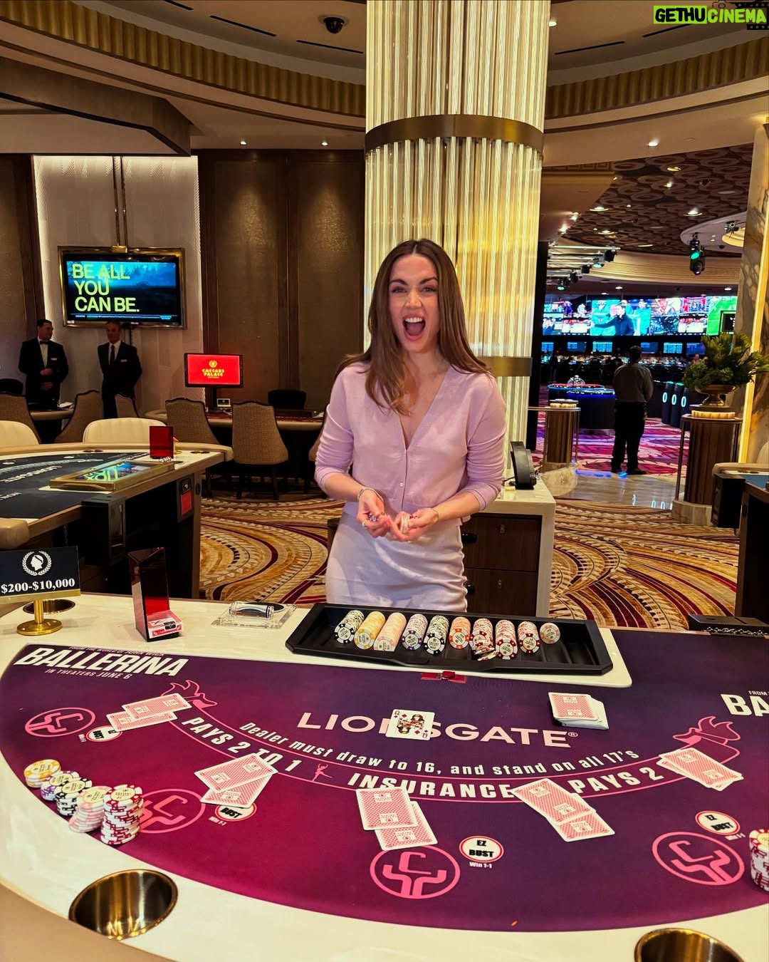 Ana de Armas - 1.9 Million Likes - Ballerina in Las Vegas! This is your lucky table for sure. 🩰🔥 #CinemaCon