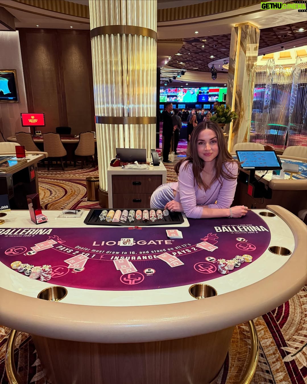 Ana de Armas - 1.9 Million Likes - Ballerina in Las Vegas! This is your lucky table for sure. 🩰🔥 #CinemaCon