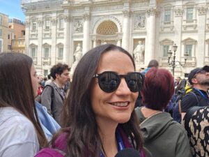 Andrea Aristegui Instagram - Momentos de este nuevo día en el Vaticano 💜