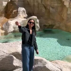Andrea Aristegui Instagram - Ciao Roma 💚🤍❤️