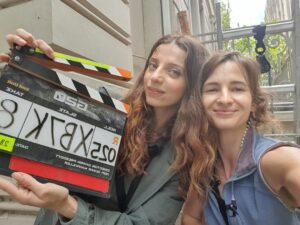 Angela Sarafyan Instagram - G20 
BTS with the sweetest. 
In Capetown, South Africa. 

It’s out today on @primevideo