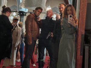 Angela Sarafyan Instagram - G20 
BTS with the sweetest. 
In Capetown, South Africa. 

It’s out today on @primevideo