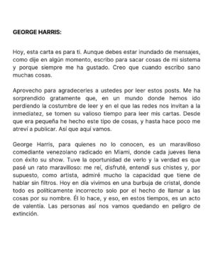 Angeline Moncayo Instagram - Ｕｎａ ｃａｒｔａ ｐａｒａ ｔｉ♾️ @elgeorgeharris