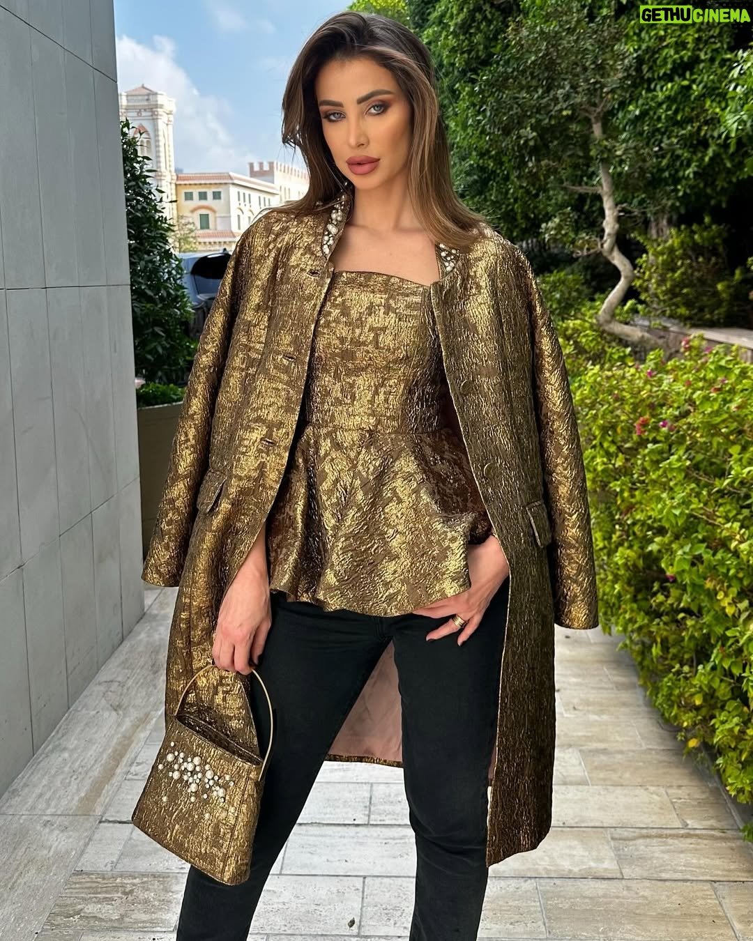 Annabella Hilal - 63.7K Likes - A little bit of gold coming your way 💫
My personal favorite from The Savoir Collection - @andotherstories
Hair & makeup by @laloge_uae