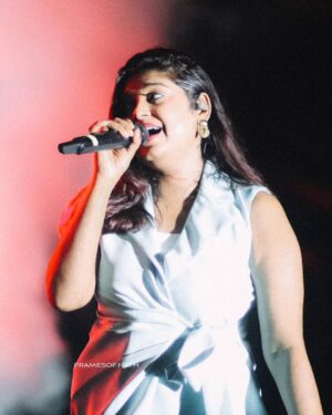 Antara Mitra Instagram - "What a night to remember! Antara
Mitra's soulful voice and captivating
performance left @advyka.cep spellbound
at yesterday's gig!
Thankyou @advyka.cep for having us..🥰

Pic Credits -@framesof.nathh

#AntaraMitra
#LiveMusic #concoct #concoctmediareels #concoctmedia #concoctmediaandproductions