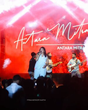 Antara Mitra Instagram - "What a night to remember! Antara
Mitra's soulful voice and captivating
performance left @advyka.cep spellbound
at yesterday's gig!
Thankyou @advyka.cep for having us..🥰

Pic Credits -@framesof.nathh

#AntaraMitra
#LiveMusic #concoct #concoctmediareels #concoctmedia #concoctmediaandproductions