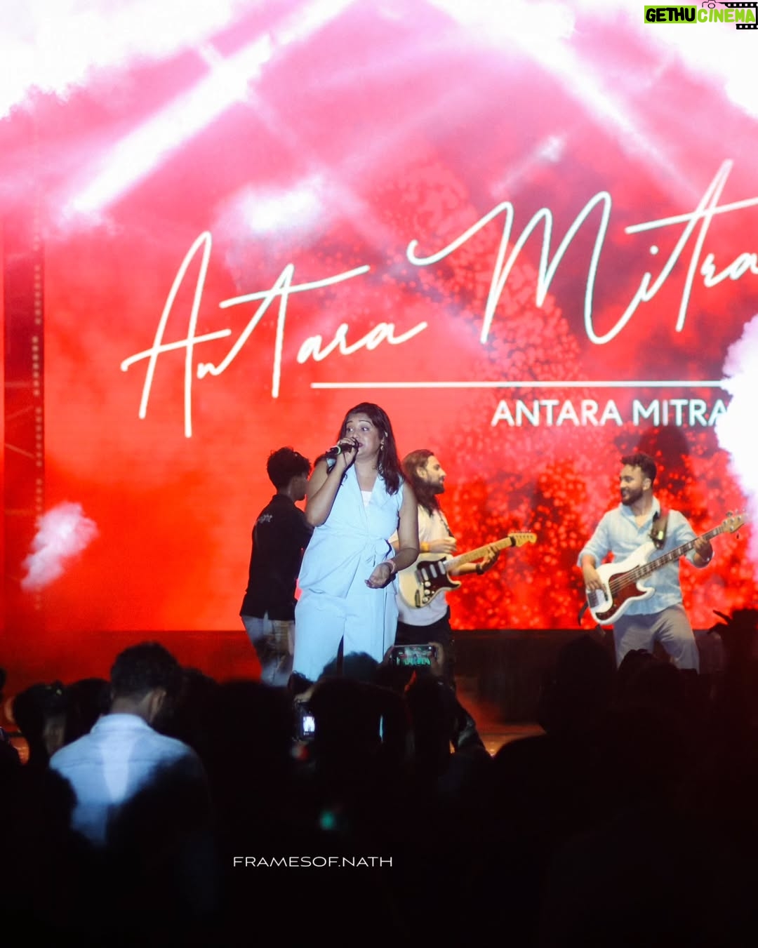 Antara Mitra - 4.8K Likes - "What a night to remember! Antara
Mitra's soulful voice and captivating
performance left @advyka.cep spellbound
at yesterday's gig!
Thankyou @advyka.cep for having us..🥰
Pic Credits -@framesof.nathh
#AntaraMitra
#LiveMusic #concoct #concoctmediareels #concoctmedia #concoctmediaandproductions